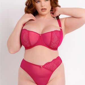 Scantilly by Curvy Kate Authority Balcony Bra 34H/34FF